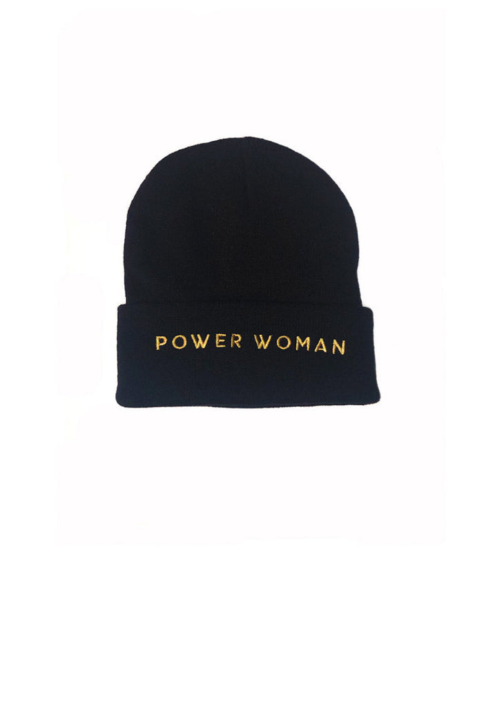Power Woman knitted beanie