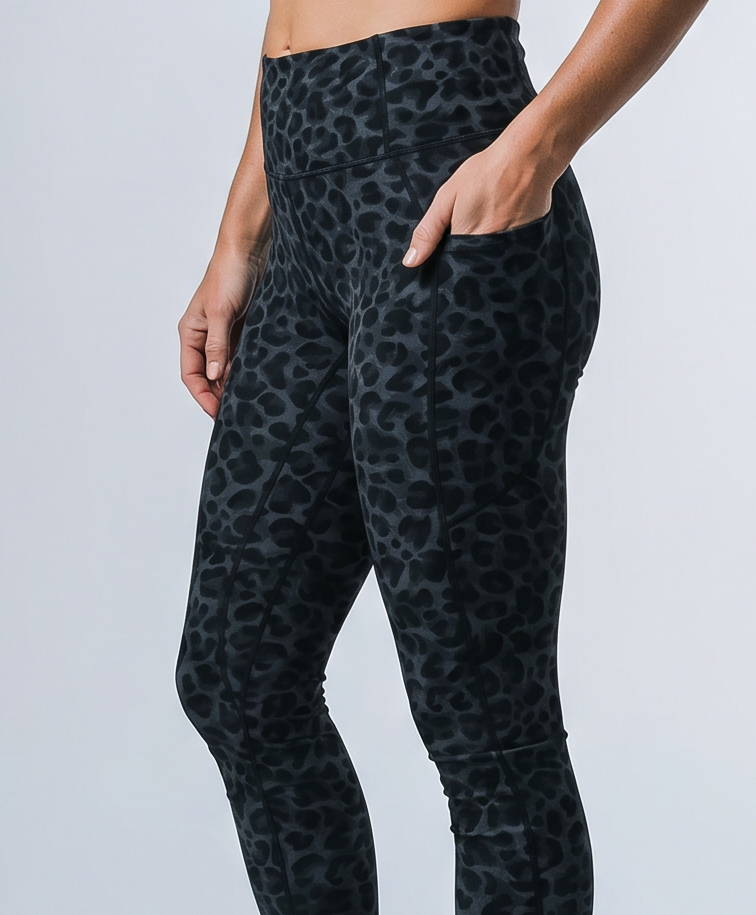 Pocket Leggings Joy | Black Leo