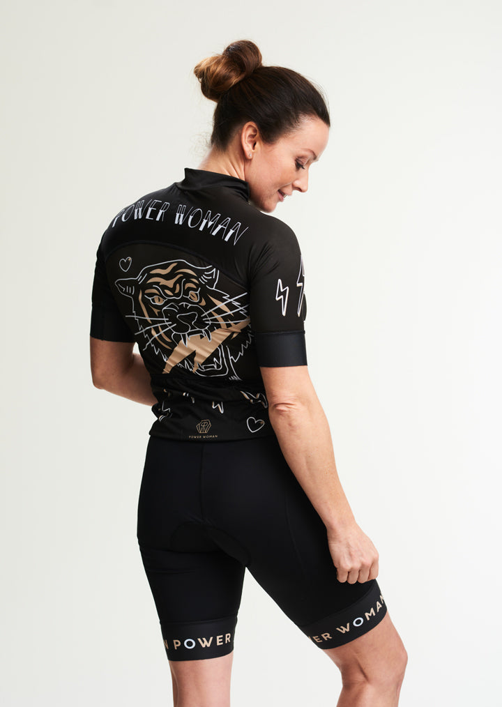 Cycling and Triathlon Jersey | Black Tiger