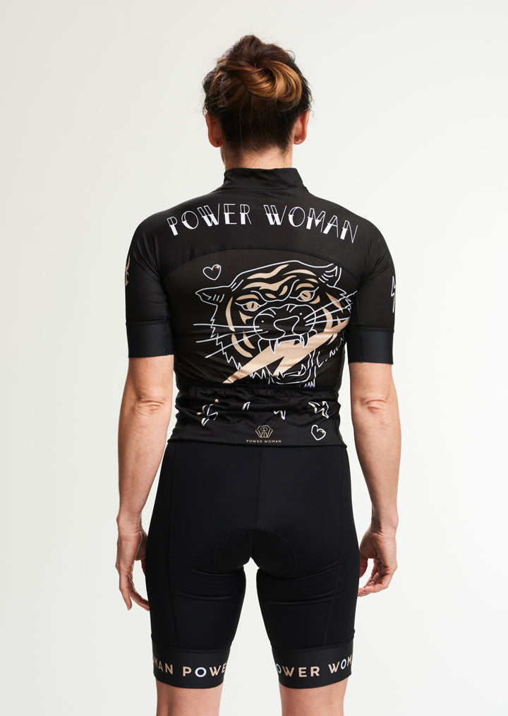 Cycling and Triathlon Jersey | Black Tiger