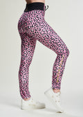 Edge Sport Pro Run Leggings | Light Pink Leo
