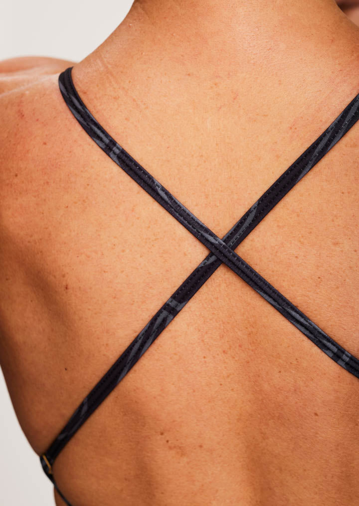 Tri Swimsuit | Black Hexagon