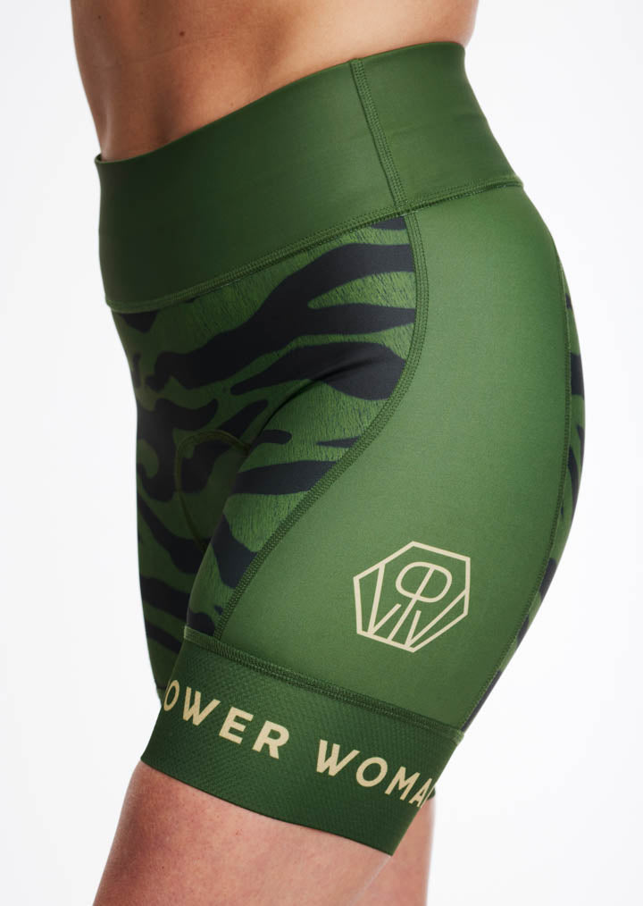 Primo Cycling Shorts | Olive Zebra