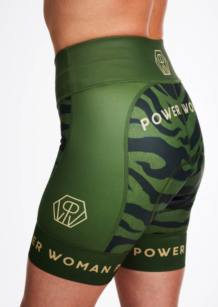 Primo Cycling Shorts | Olive Zebra