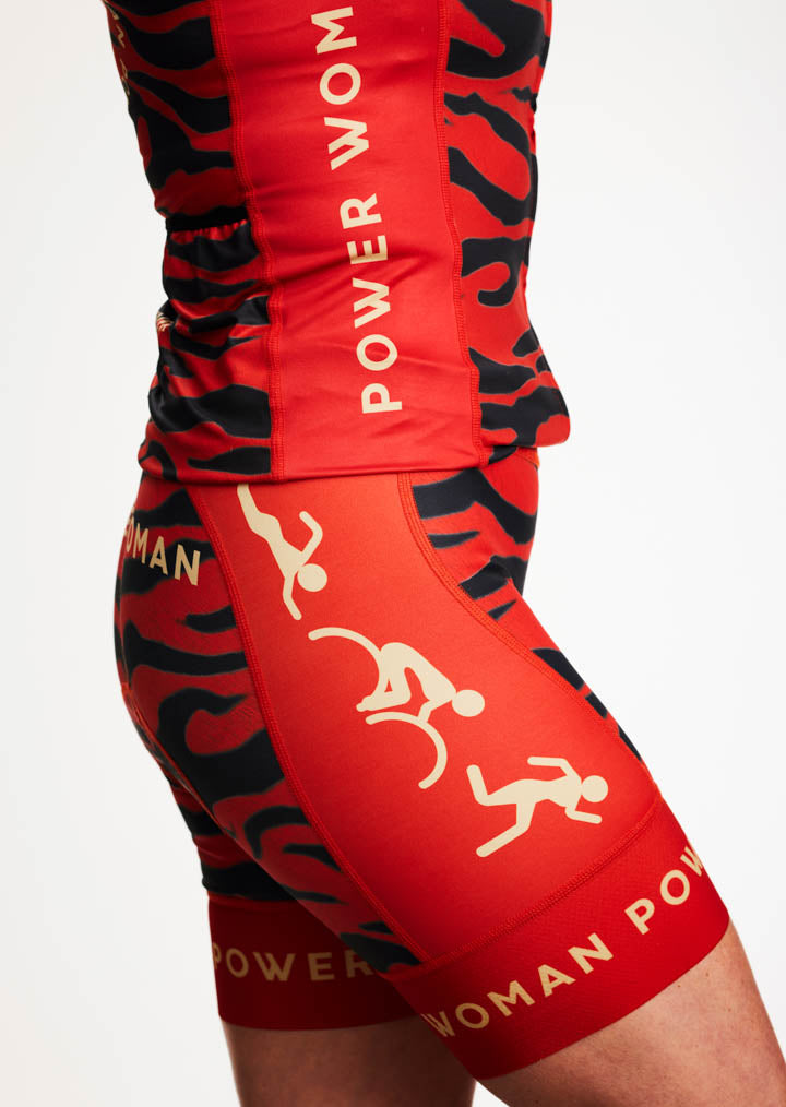 Primo Triathlon Shorts | Red Zebra