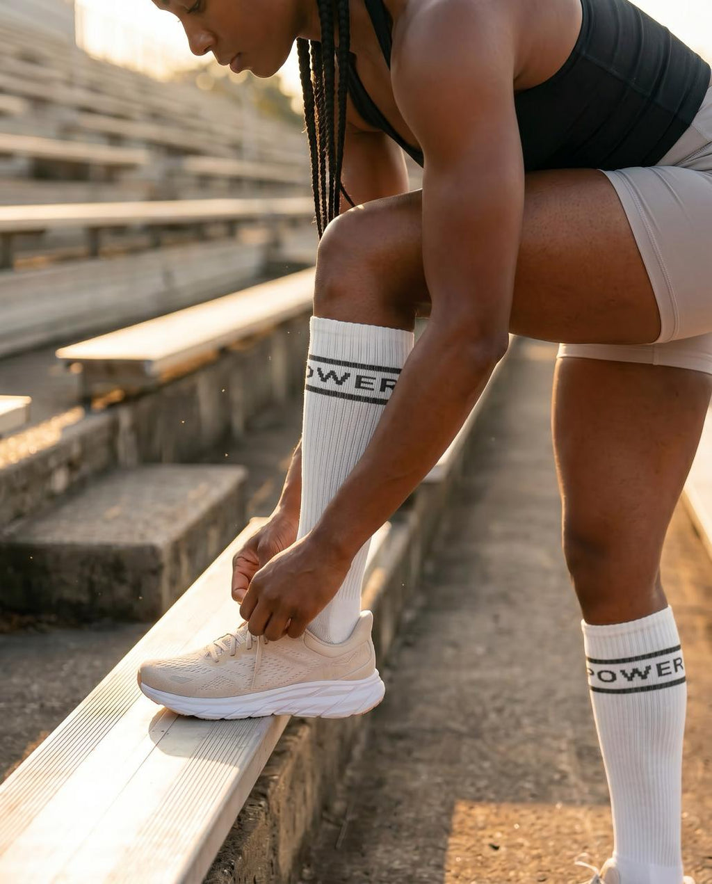 Kompressionssocken | White/Black