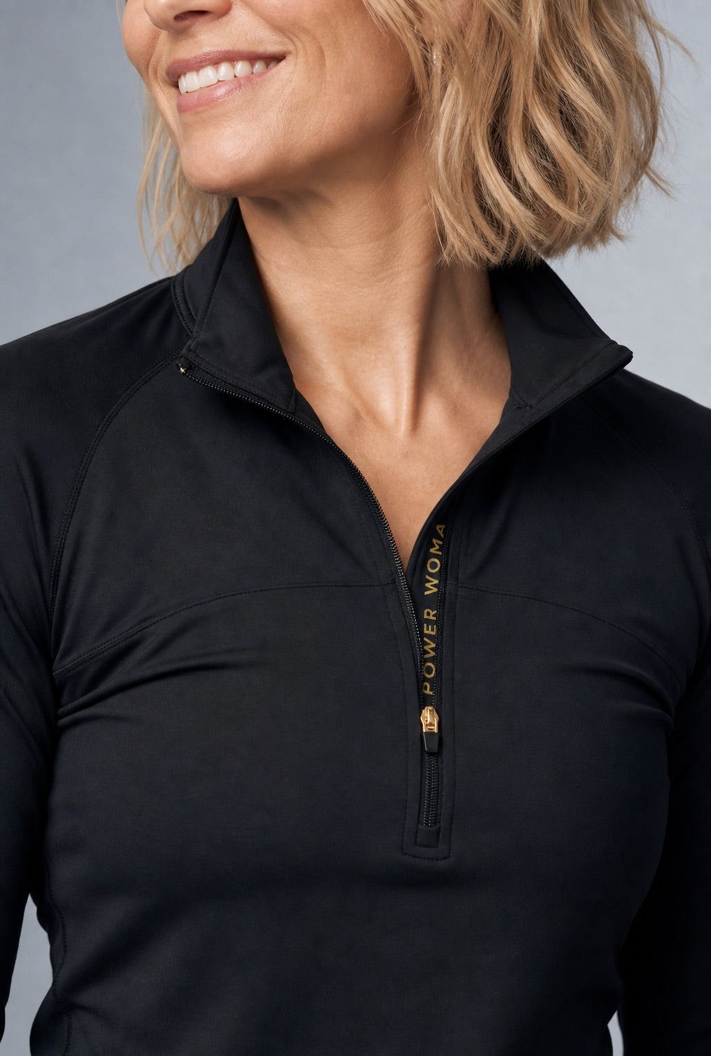 Merino Half Zip | Dark Grey