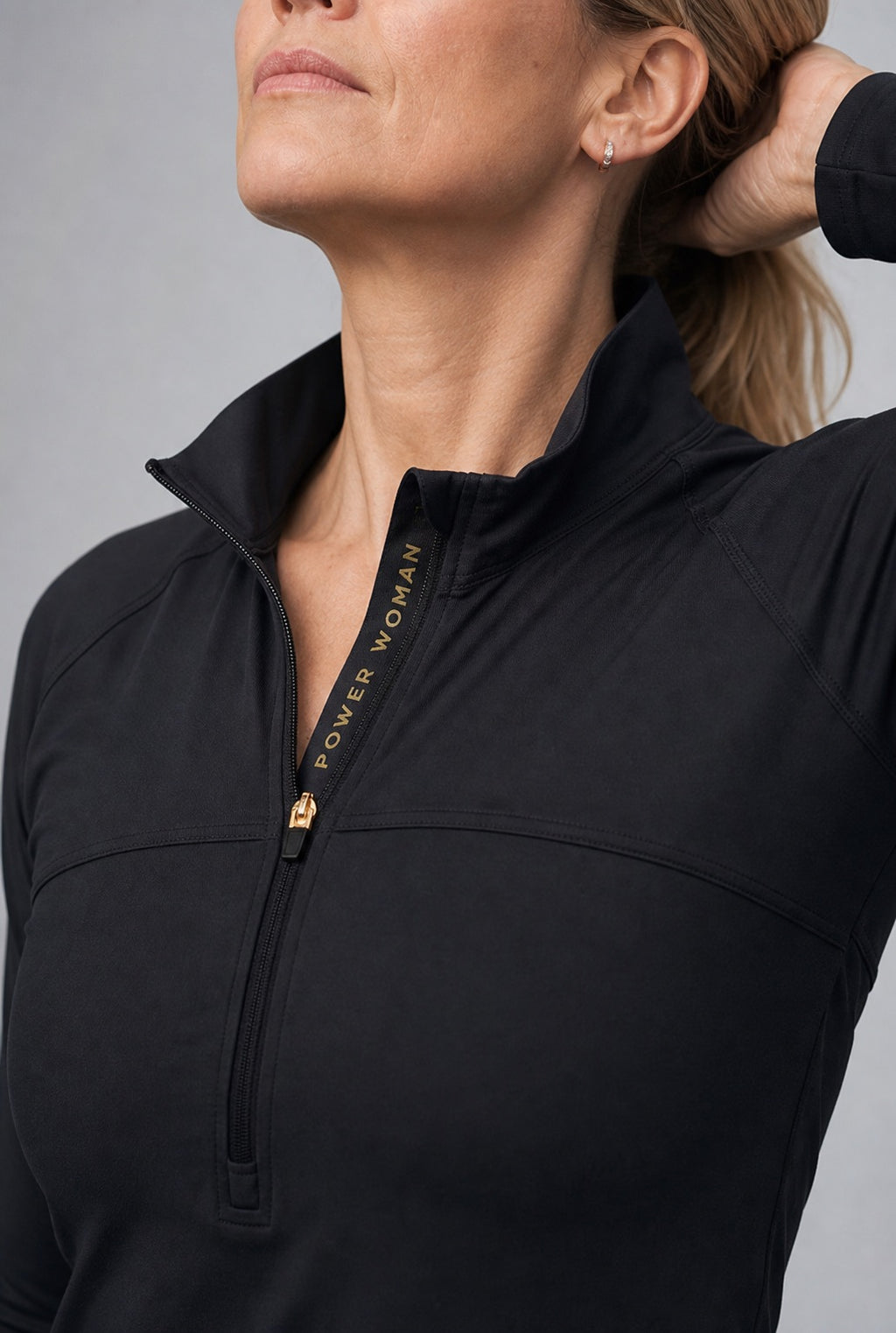 Merino Half Zip | Dark Grey