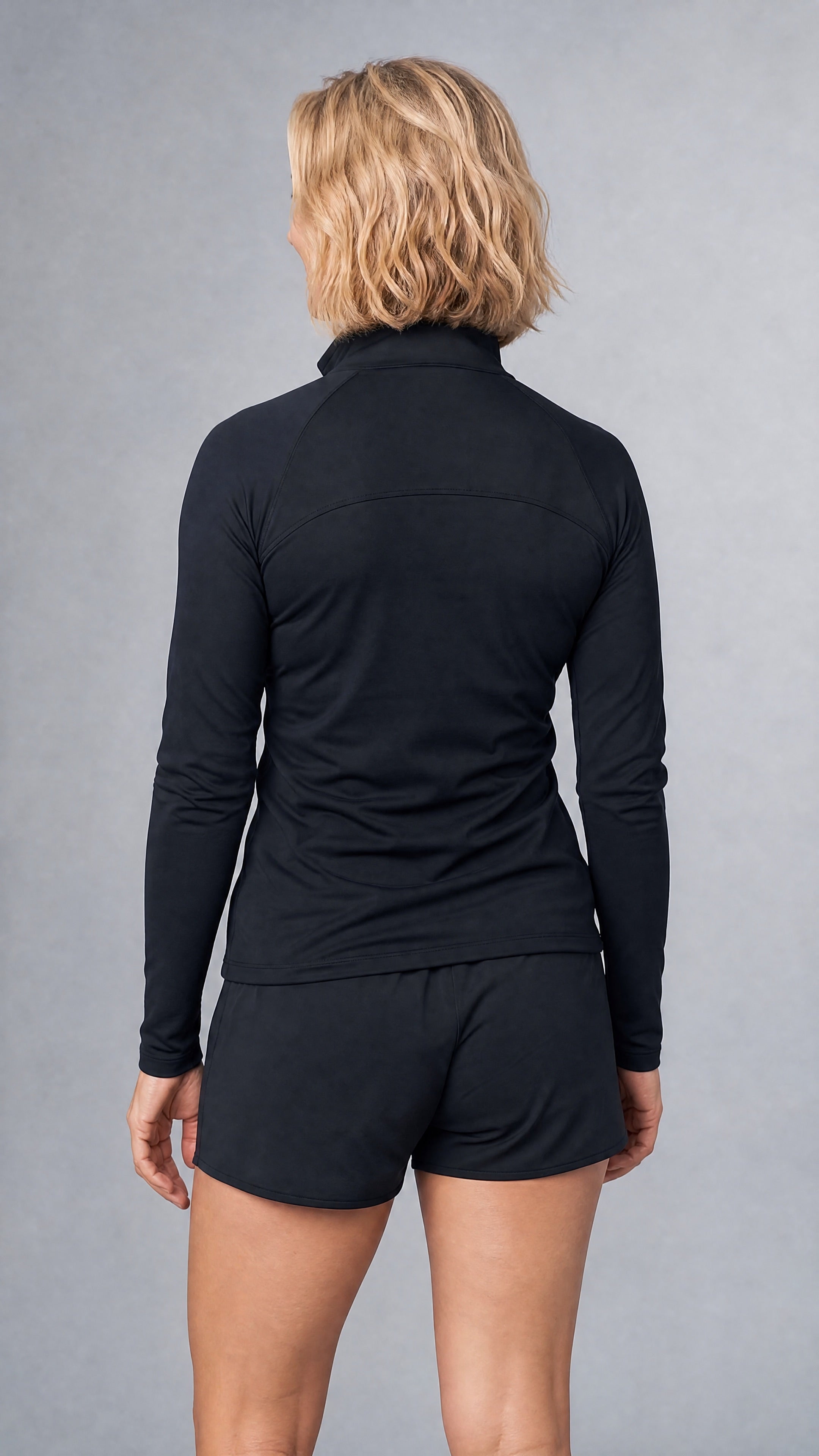 Merino Half Zip | Dark Grey