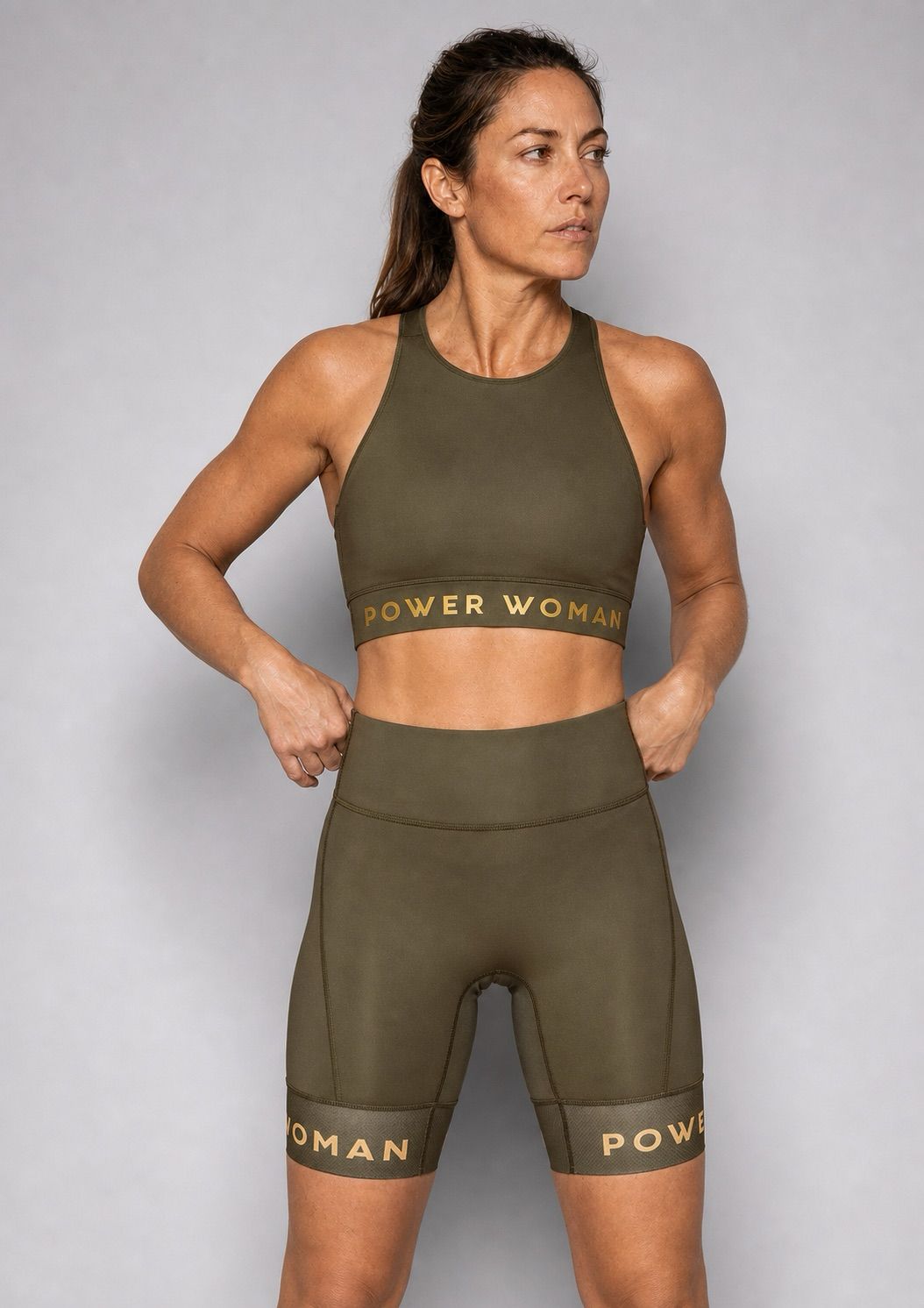 P.O.W Crop Top | Olive