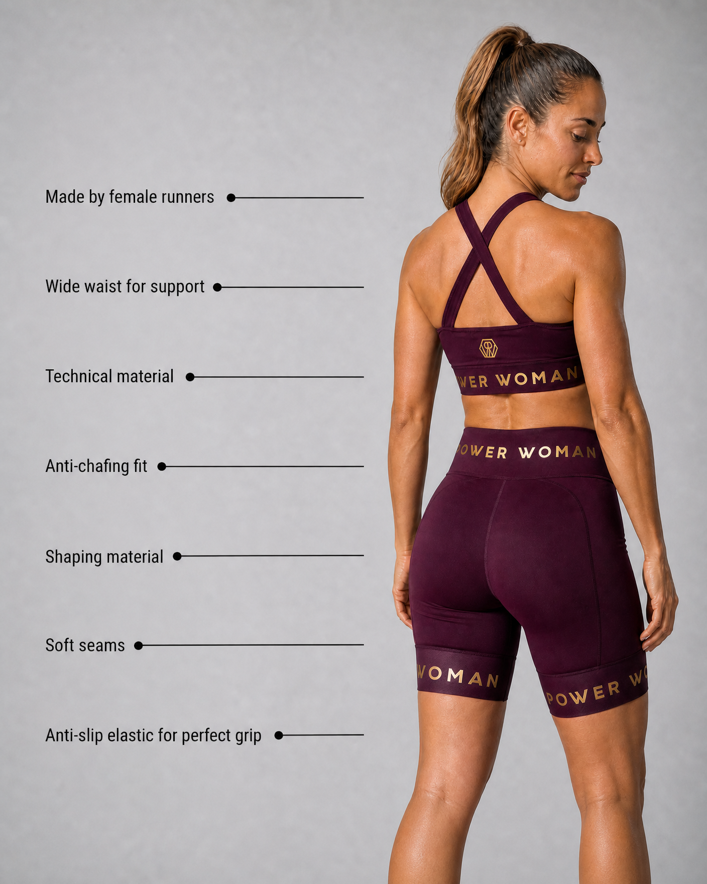 PoW Run Shorts | Plum
