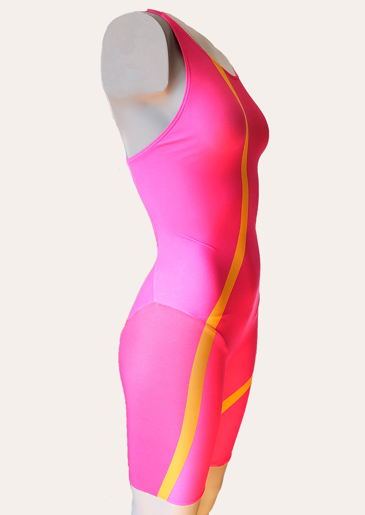 Pro Jammer Swimsuit | Line - Pink/Sun Orange