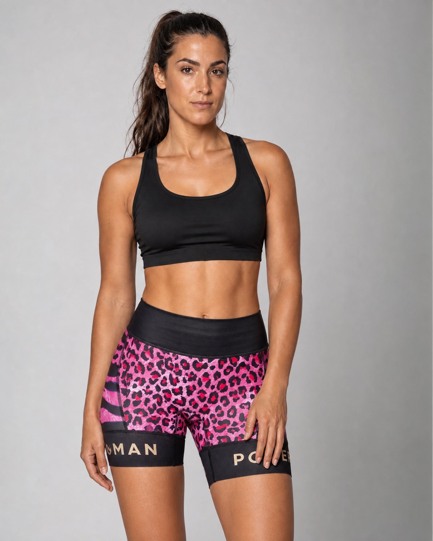 Run Hot Shorts | Leo/Zebra - Strawberry Swirl