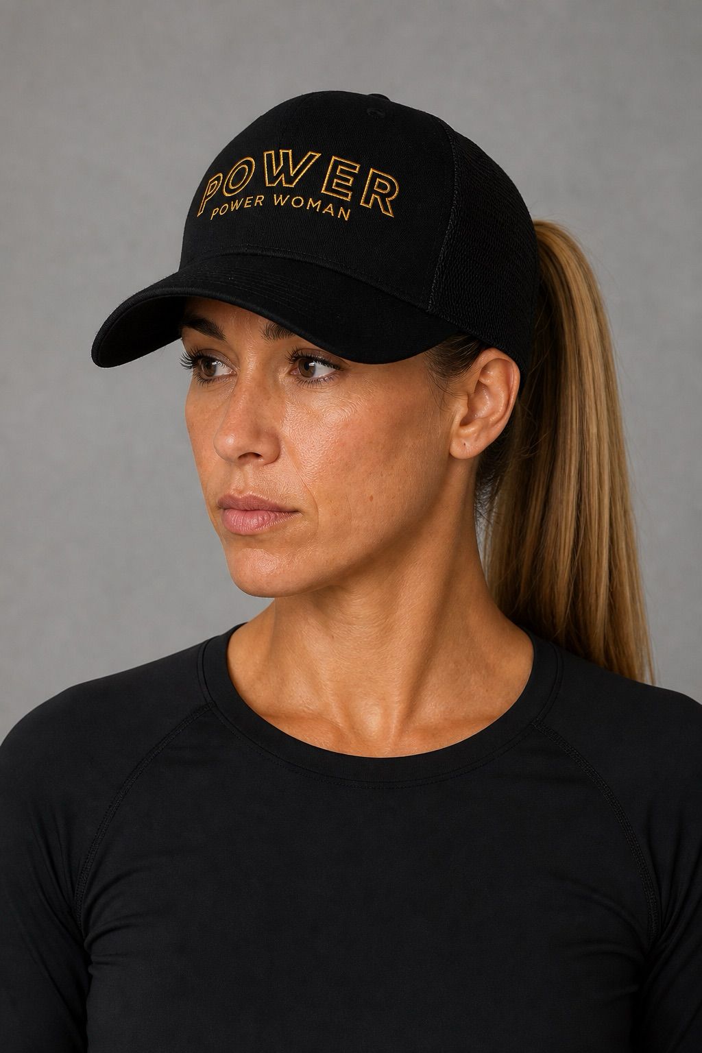 Power Trucker Cap | Black/Gold
