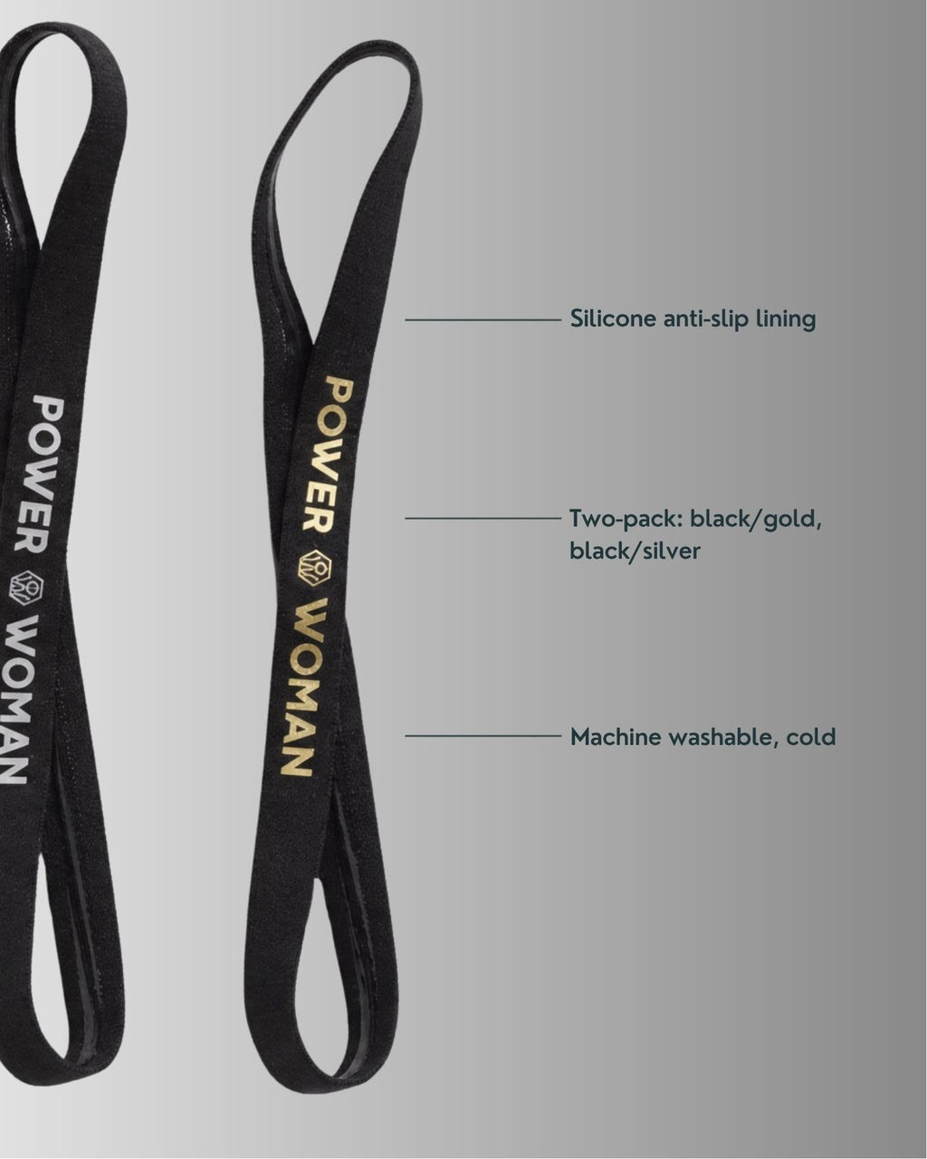 Haarband | Black/Gold/Silver