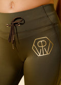 P.O.W Long Leggings | Olive