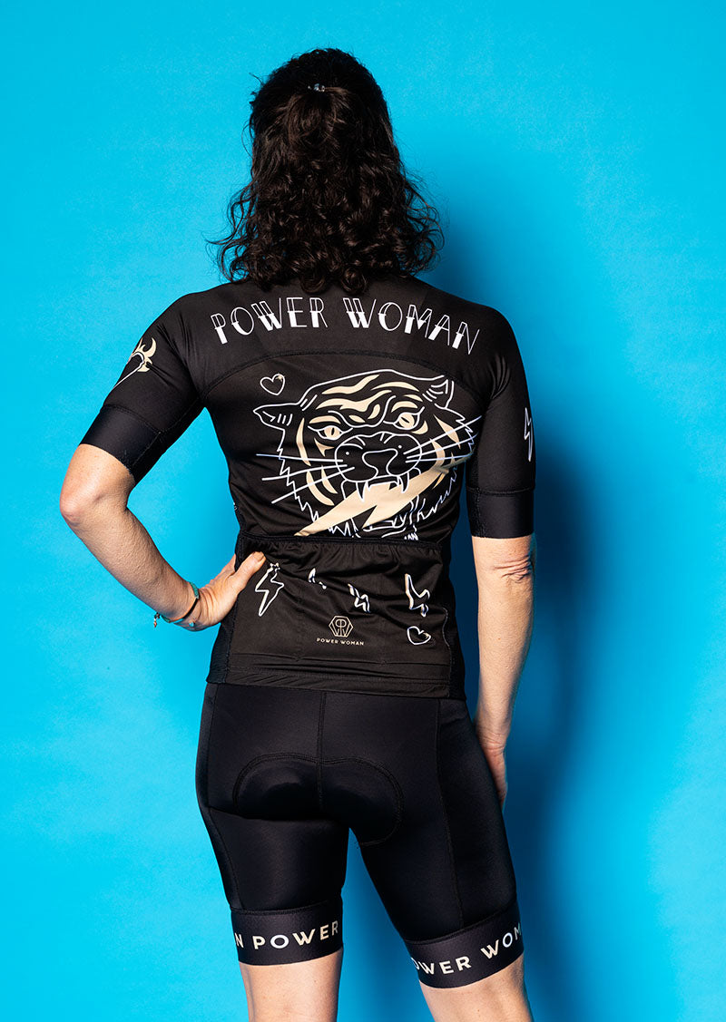 Cycling and Triathlon Jersey | Black Tiger