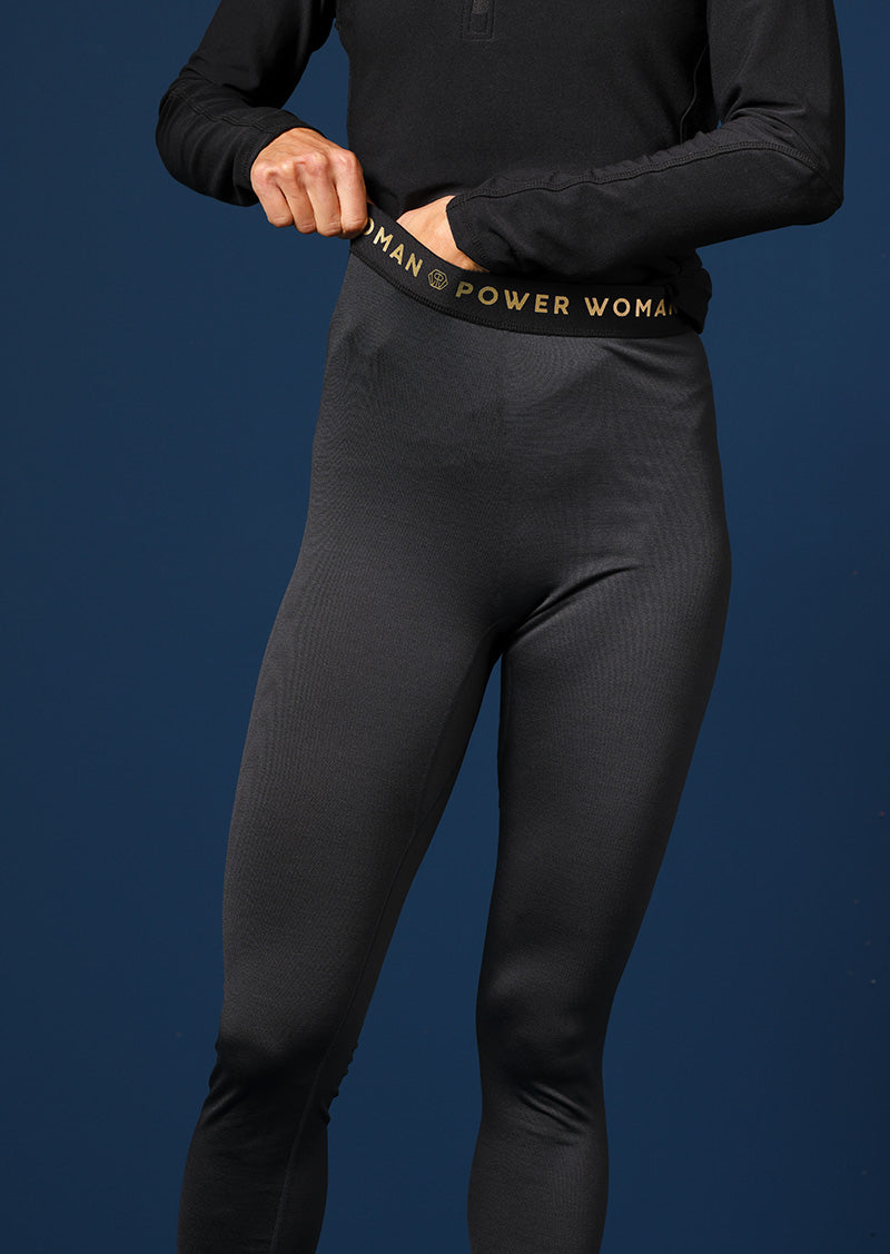 Merino Base Layer Leggings | Black
