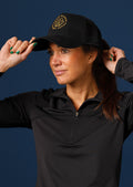 Logo Trucker Cap | Black/Gold