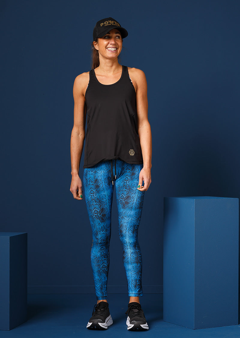 Edge Sport Pro Laufleggings | Göttin/Indigo