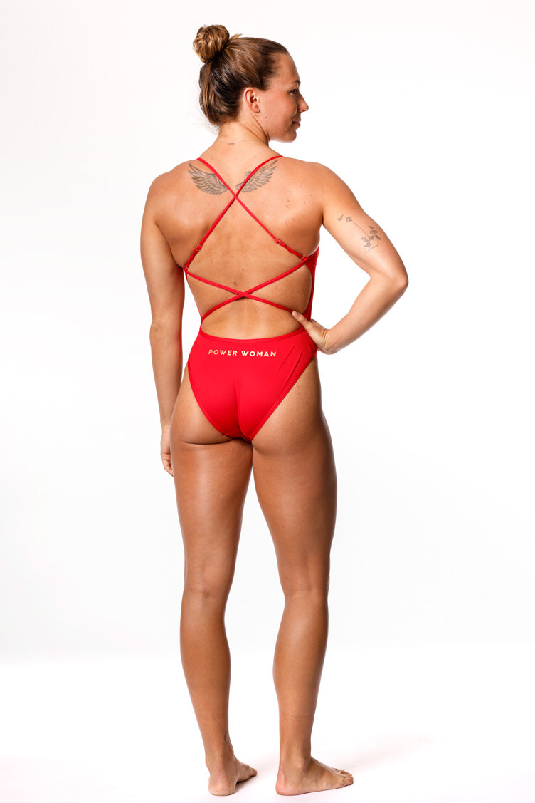 Tri Swimsuit | Color Crush - Geranium Red