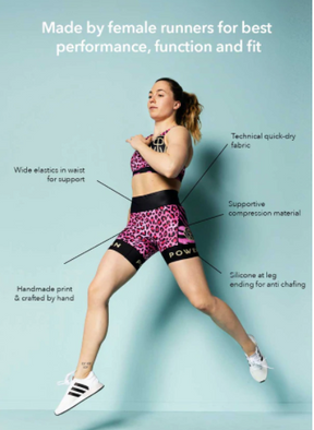 Run Hot Shorts | Serpent - Rosa/Orange