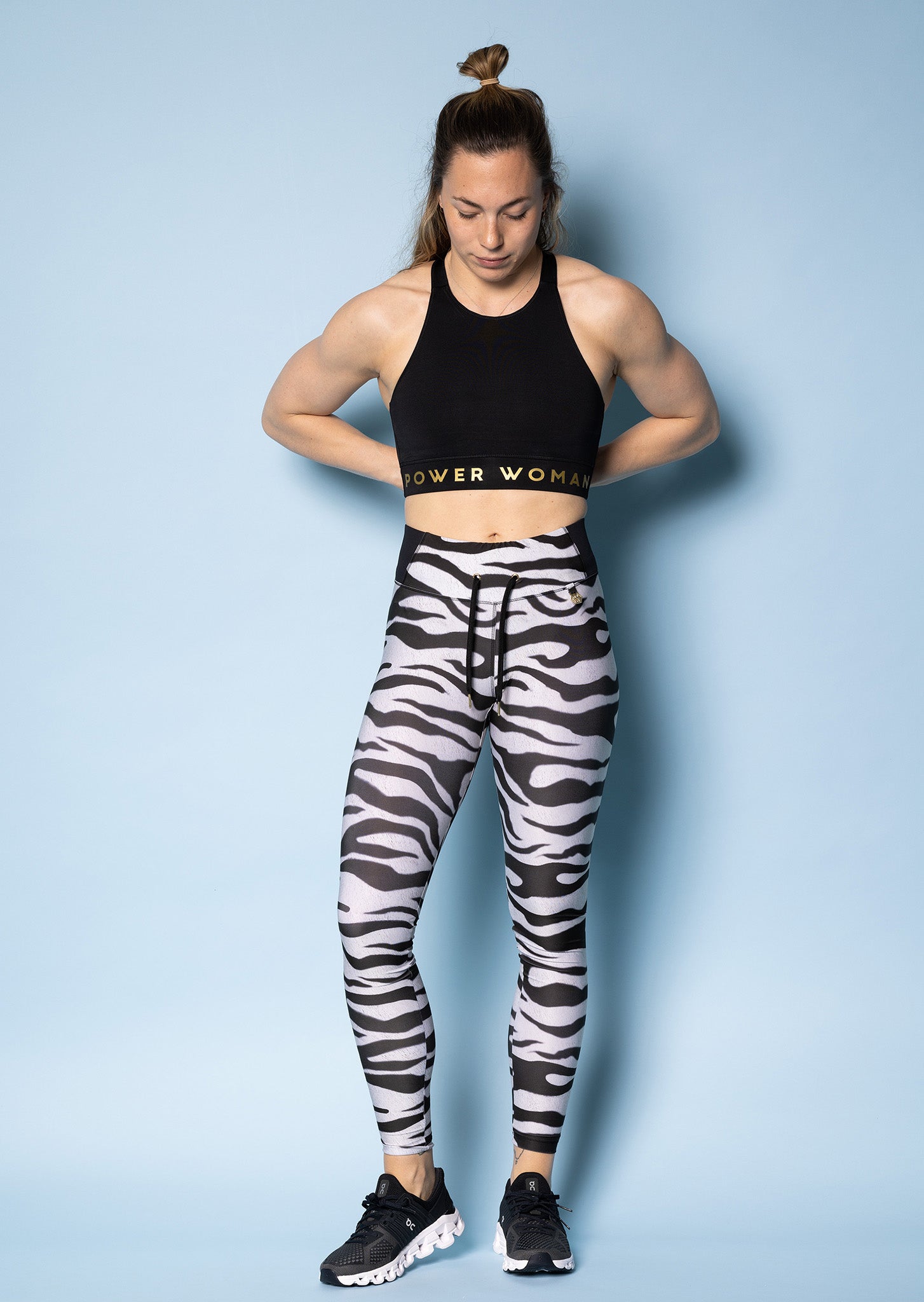 Edge Sport Pro Run Leggings | White/Zebra