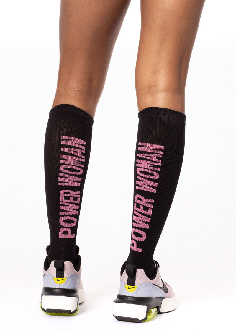 Kompressionssocken | Black/Pink