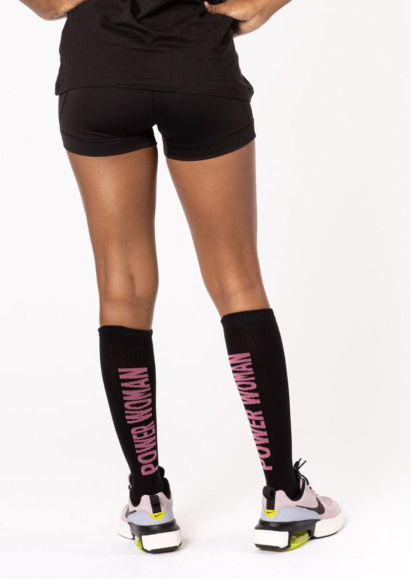 Kompressionssocken | Black/Pink