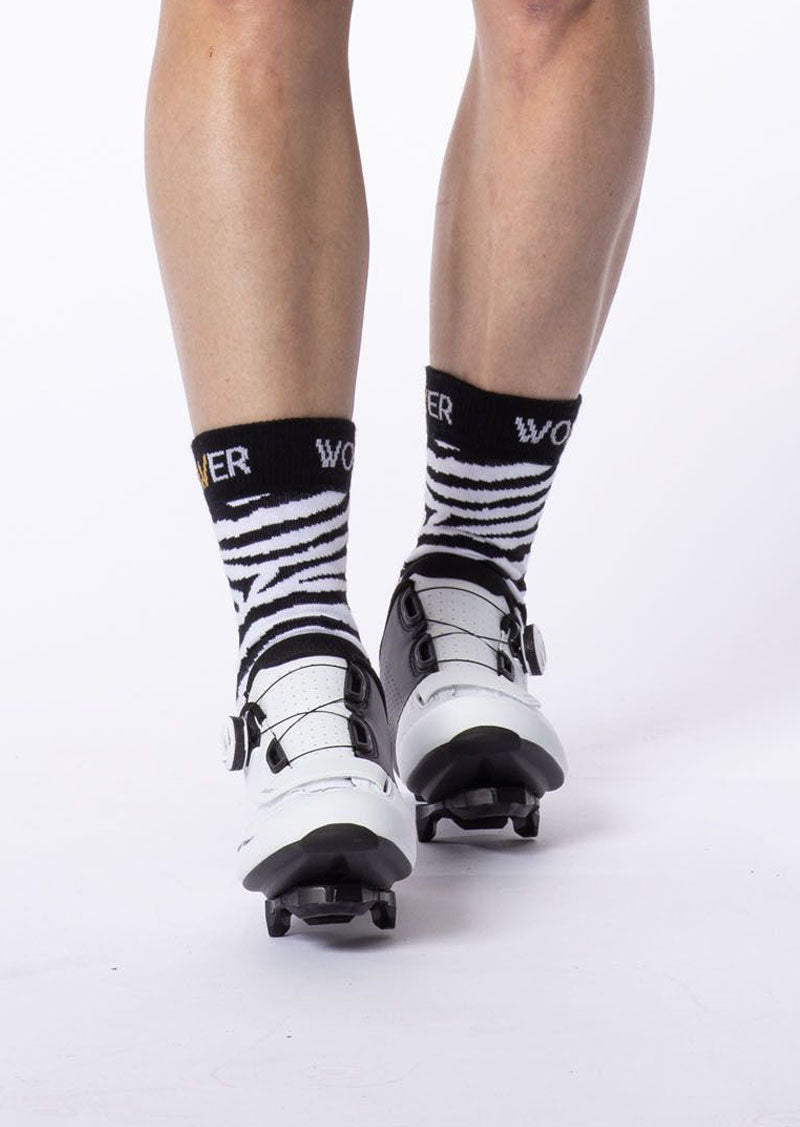 Power Woman | Sock – ZEBRA Black/White