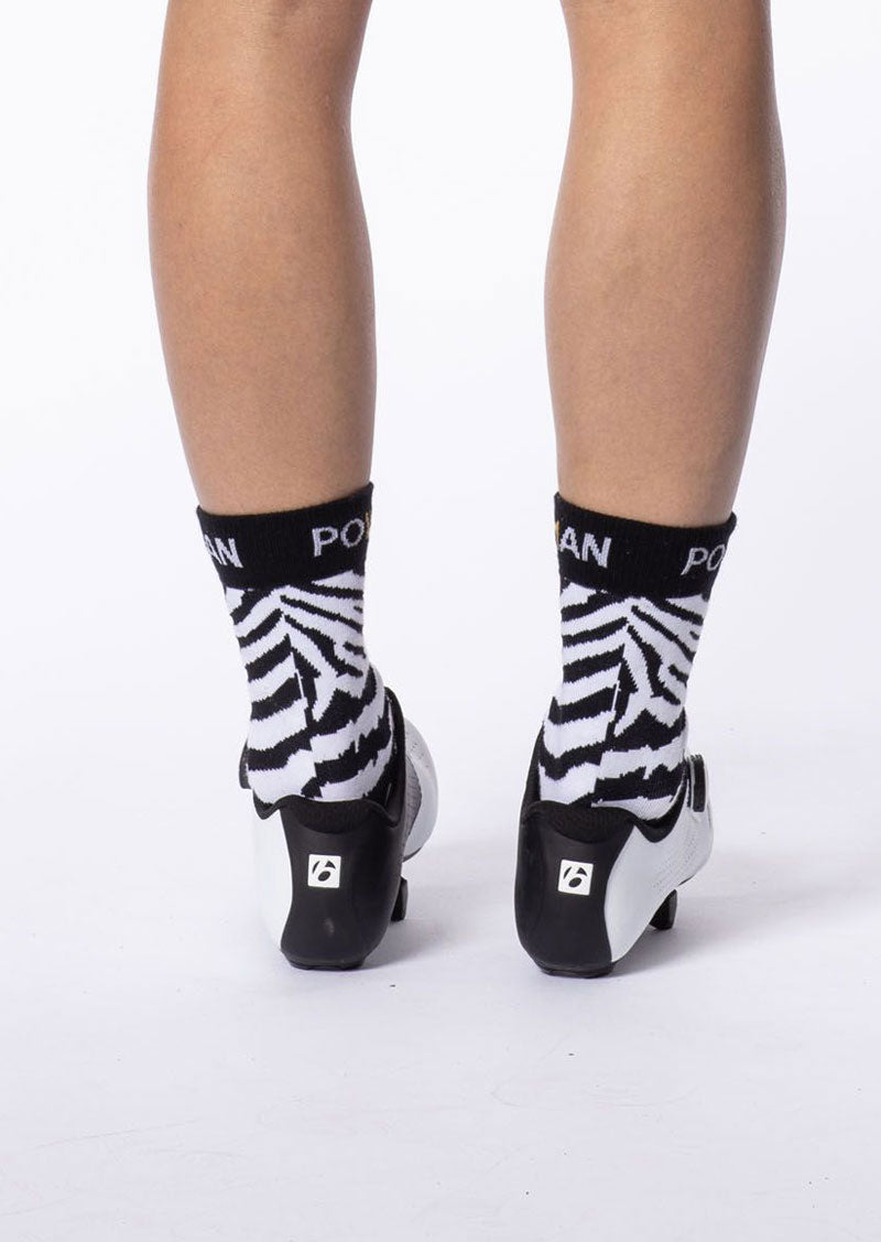 Power Woman | Sock – ZEBRA Black/White