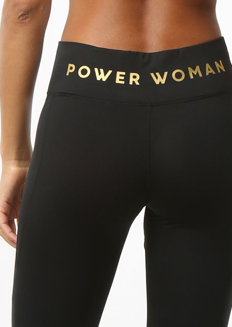 P.O.W Long Leggings | Black