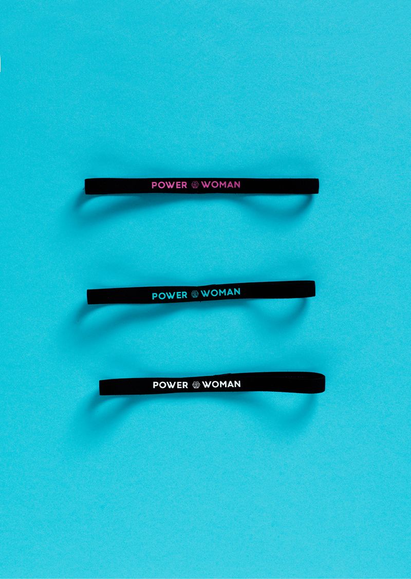 Running Hairband | Black/White/Pink/Turquoise