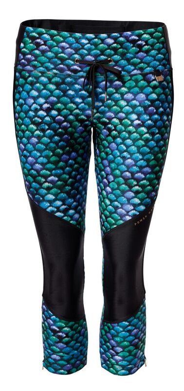 Edge 3/4 Tights | Mermaid